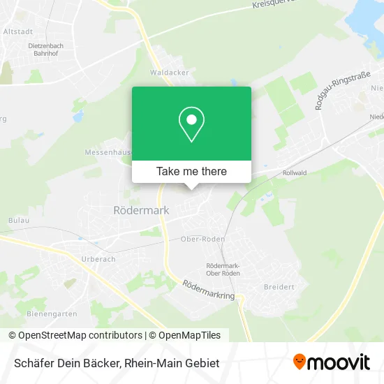 Карта Schäfer Dein Bäcker