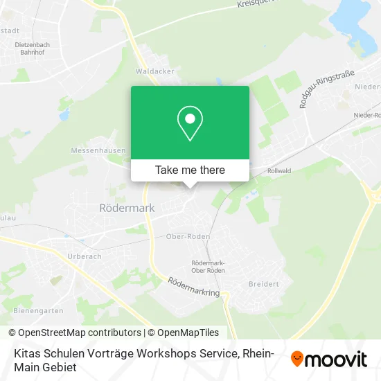 Карта Kitas Schulen Vorträge Workshops Service