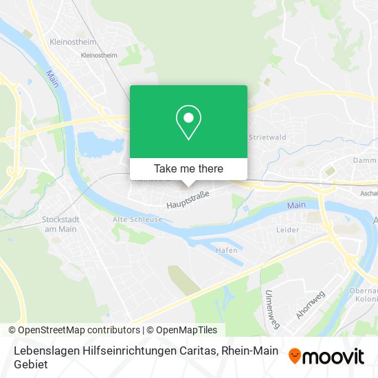 Lebenslagen Hilfseinrichtungen Caritas map