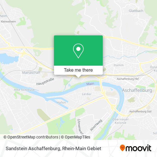 Sandstein Aschaffenburg map