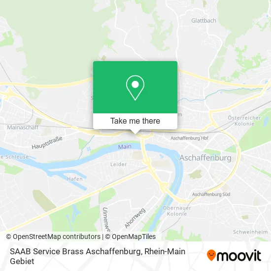 Карта SAAB Service Brass Aschaffenburg