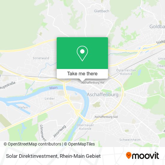 Карта Solar Direktinvestment