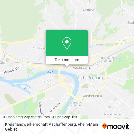 Карта Kreishandwerkerschaft Aschaffenburg