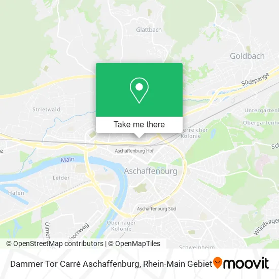 Карта Dammer Tor Carré Aschaffenburg