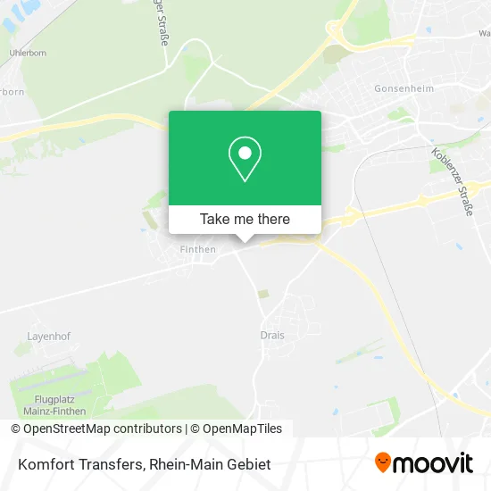 Карта Komfort Transfers