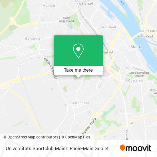 Universitäts Sportclub Mainz map