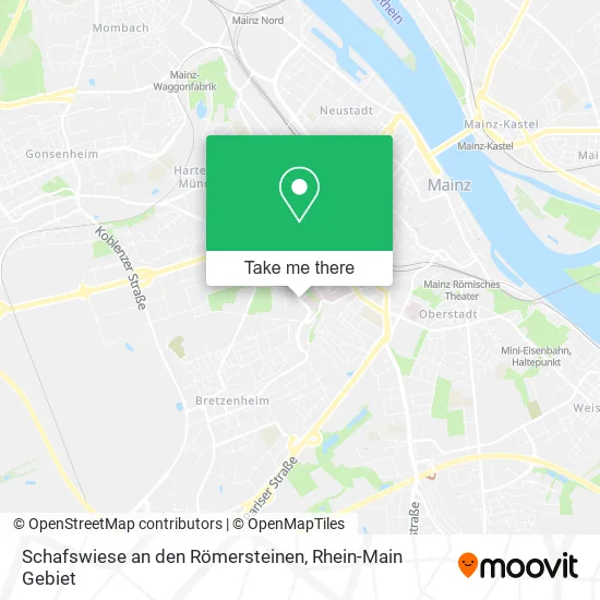 Карта Schafswiese an den Römersteinen