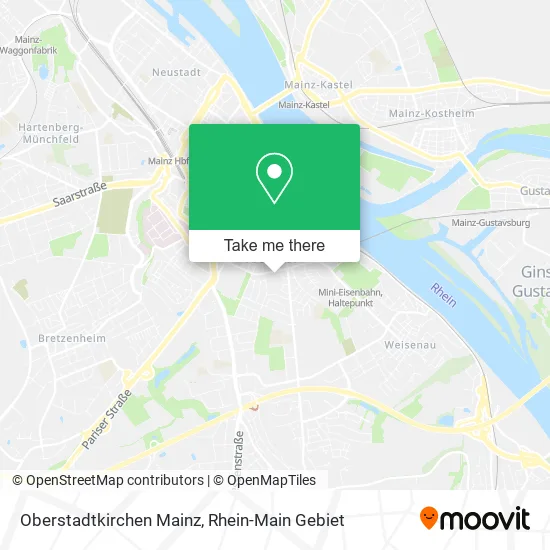 Карта Oberstadtkirchen Mainz