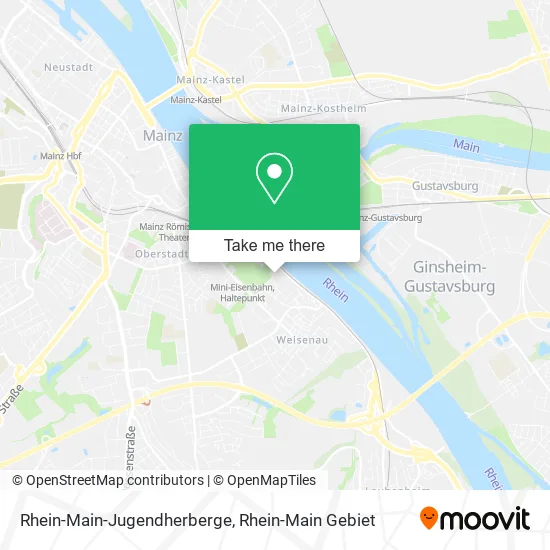 Карта Rhein-Main-Jugendherberge