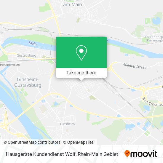 Hausgeräte Kundendienst Wolf map