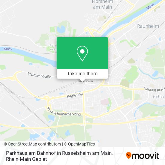 Карта Parkhaus am Bahnhof in Rüsselsheim am Main