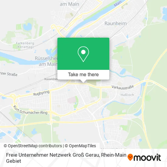 Карта Freie Unternehmer Netzwerk Groß Gerau
