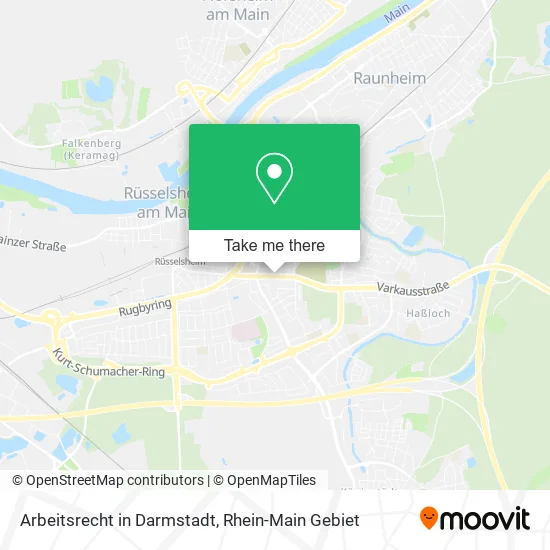 Карта Arbeitsrecht in Darmstadt