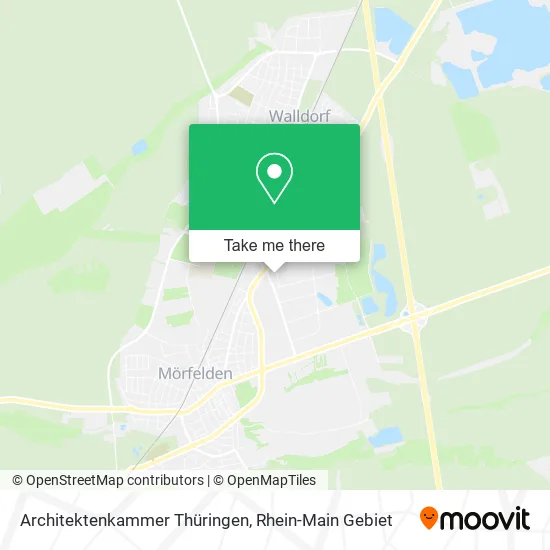 Карта Architektenkammer Thüringen