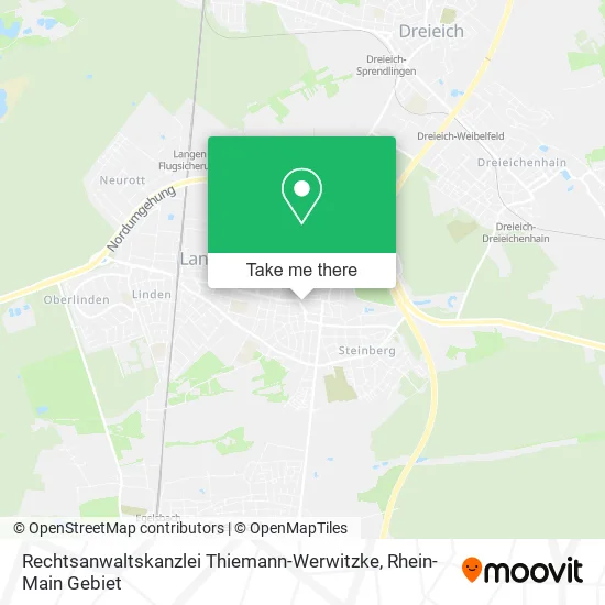 Карта Rechtsanwaltskanzlei Thiemann-Werwitzke