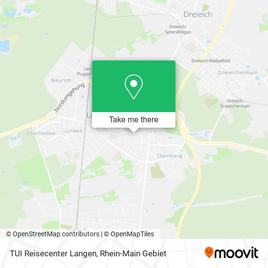 Карта TUI Reisecenter Langen