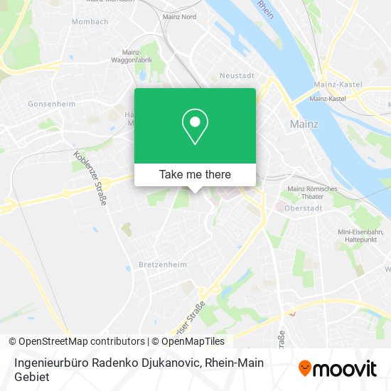 Карта Ingenieurbüro Radenko Djukanovic