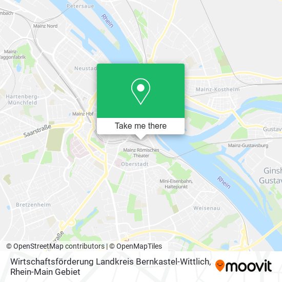 Wirtschaftsförderung Landkreis Bernkastel-Wittlich map