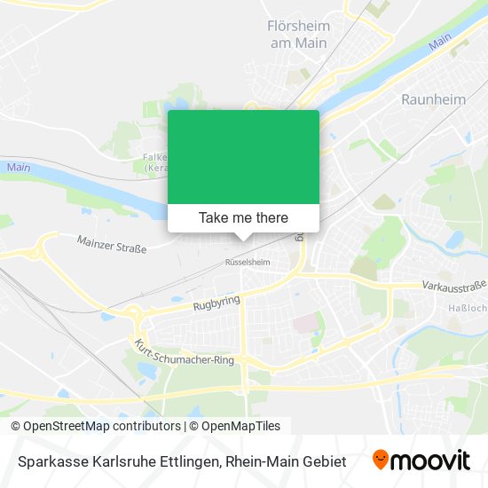 Sparkasse Karlsruhe Ettlingen map
