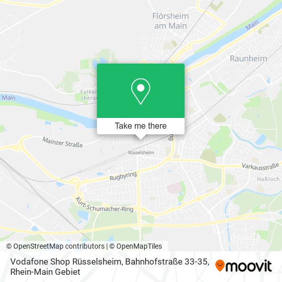Vodafone Shop Rüsselsheim, Bahnhofstraße 33-35 map
