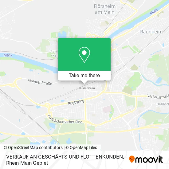 Карта VERKAUF AN GESCHÄFTS-UND FLOTTENKUNDEN