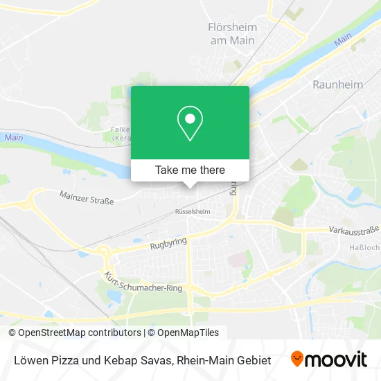 Карта Löwen Pizza und Kebap Savas