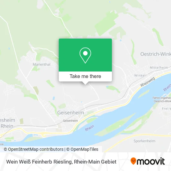 Карта Wein Weiß Feinherb Riesling
