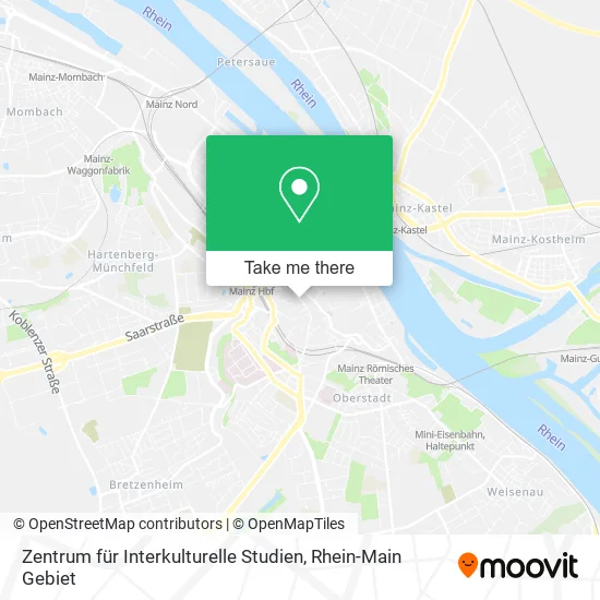 Карта Zentrum für Interkulturelle Studien
