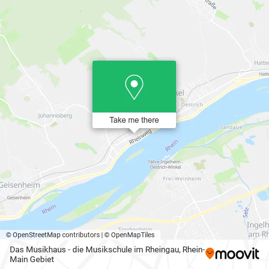 Карта Das Musikhaus - die Musikschule im Rheingau