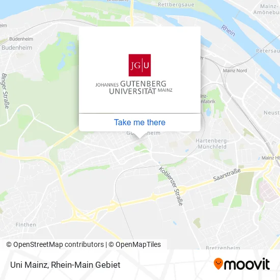Карта Uni Mainz