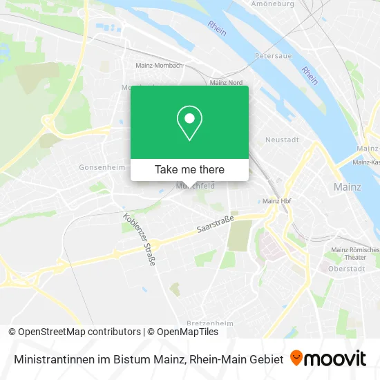 Карта Ministrantinnen im Bistum Mainz