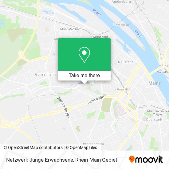Netzwerk Junge Erwachsene map