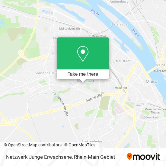 Карта Netzwerk Junge Erwachsene