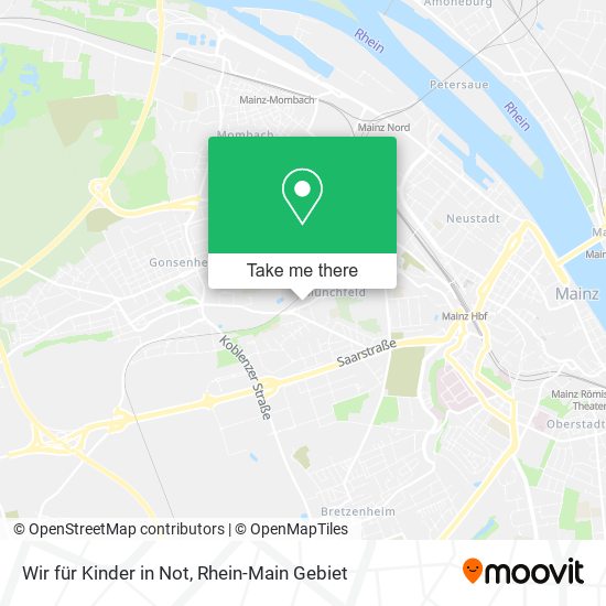 Wir für Kinder in Not map