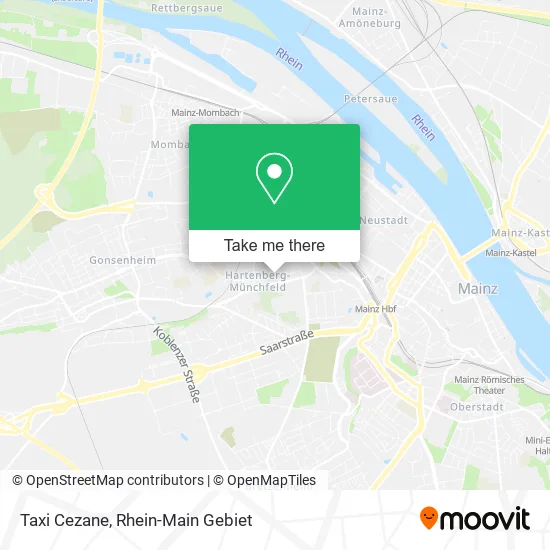 Карта Taxi Cezane