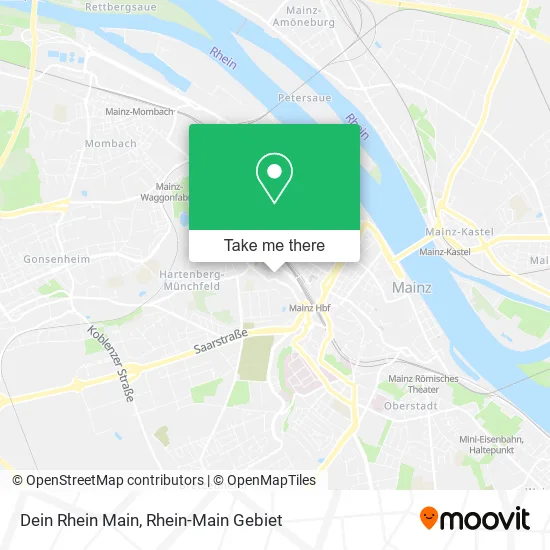 Карта Dein Rhein Main