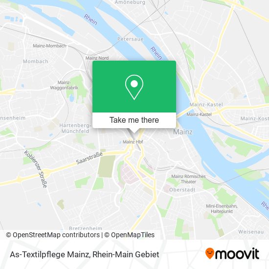 Карта As-Textilpflege Mainz