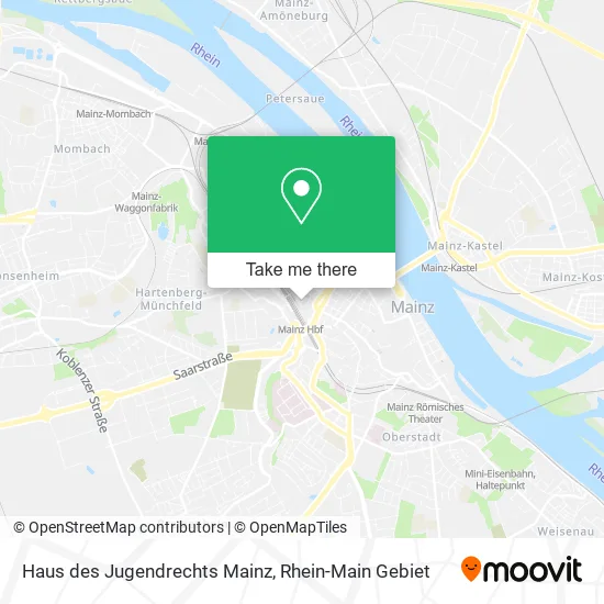 Карта Haus des Jugendrechts Mainz