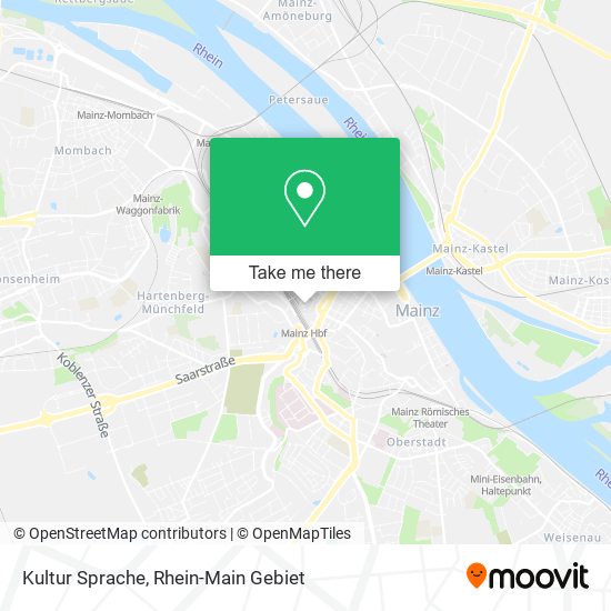 Карта Kultur Sprache