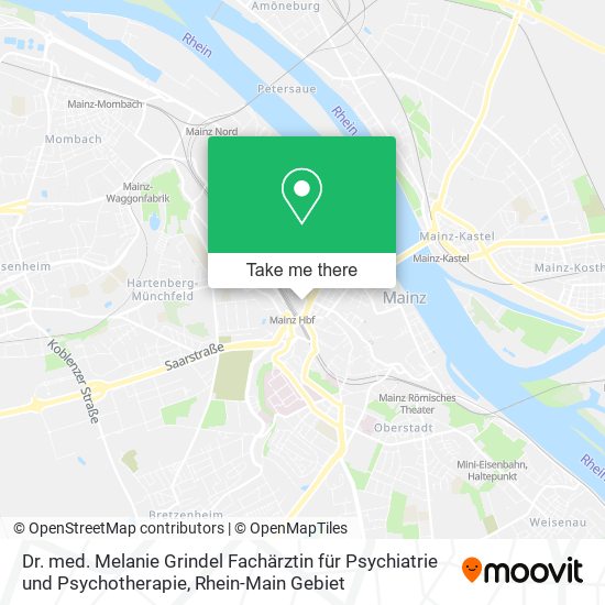 Dr. med. Melanie Grindel Fachärztin für Psychiatrie und Psychotherapie map