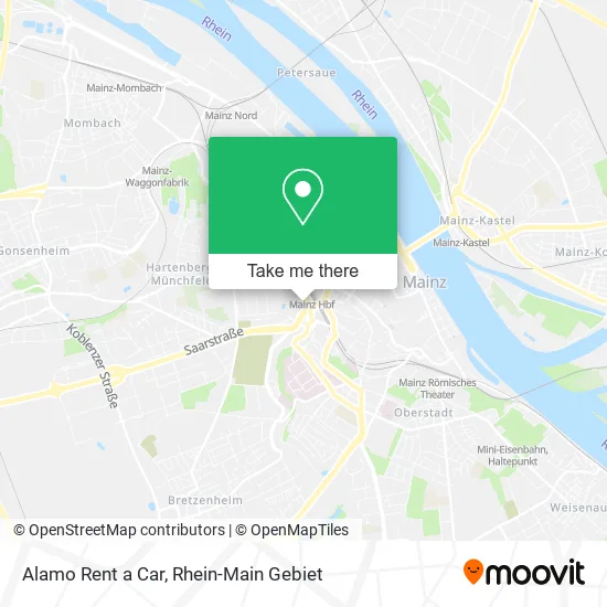 Карта Alamo Rent a Car