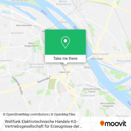Weltfunk Elektrotechnische Handels-KG-Vertriebsgesellschaft für Erzeugnisse der Elektrotechnischen map