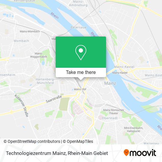 Карта Technologiezentrum Mainz