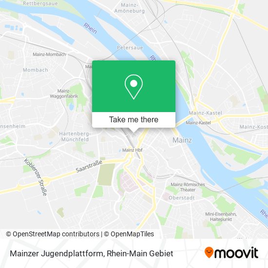 Карта Mainzer Jugendplattform