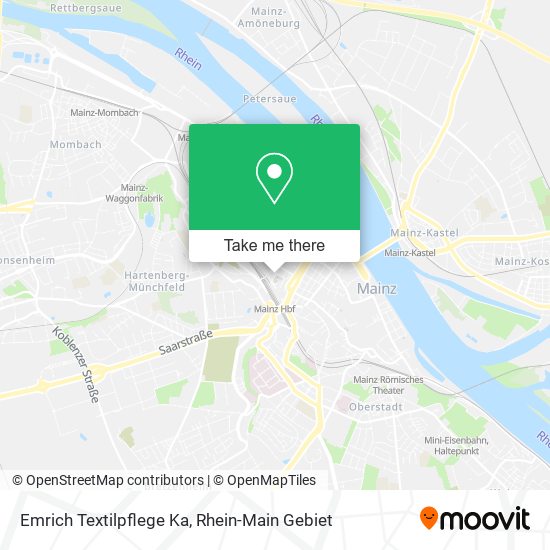 Карта Emrich Textilpflege Ka