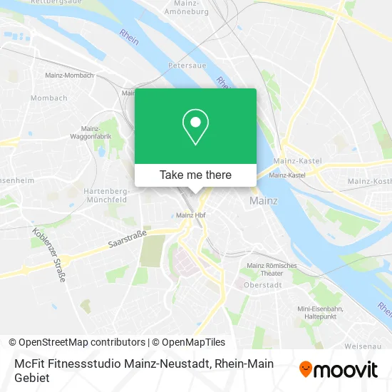 Карта McFit Fitnessstudio Mainz-Neustadt