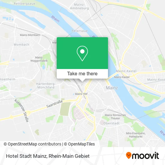 Карта Hotel Stadt Mainz