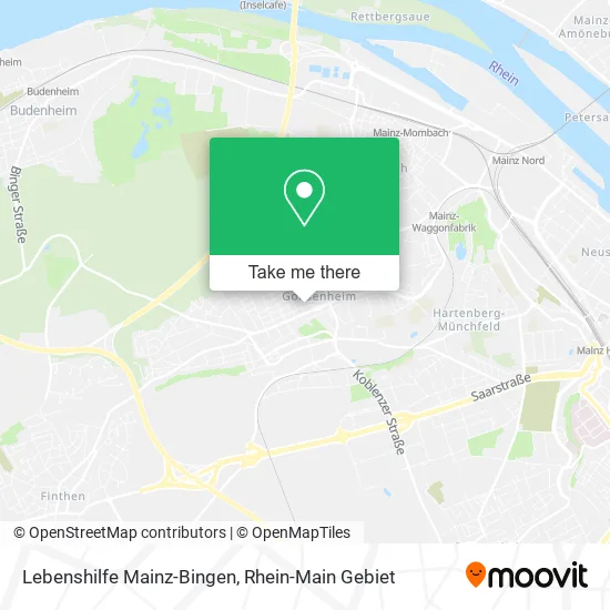 Карта Lebenshilfe Mainz-Bingen