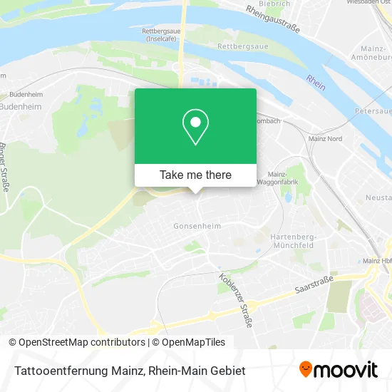 Карта Tattooentfernung Mainz
