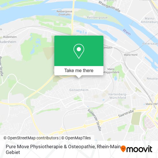 Карта Pure Move Physiotherapie & Osteopathie